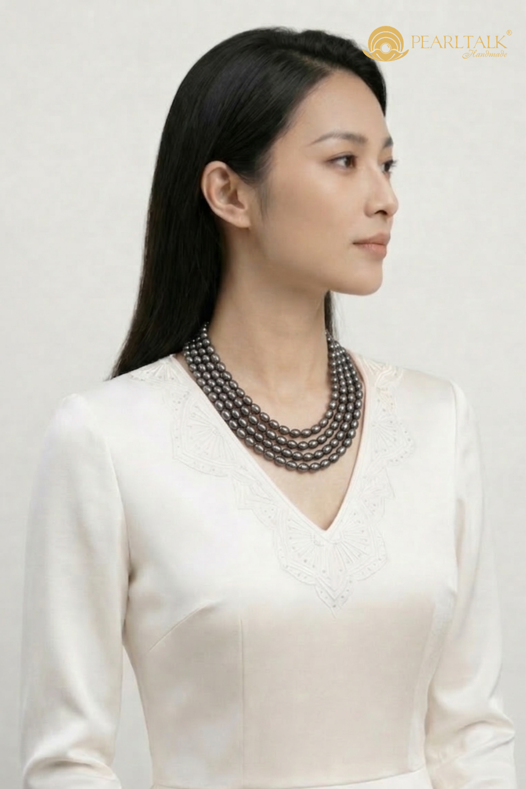 CHUỖI NGỌC TRAI CHOKER DOVE ĐA TẦNG